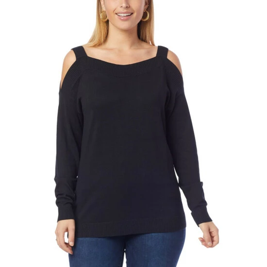 Best deal 👍 Colleen Lopez Collection Colleen Lopez Cold Shoulder Sweater Black 💯