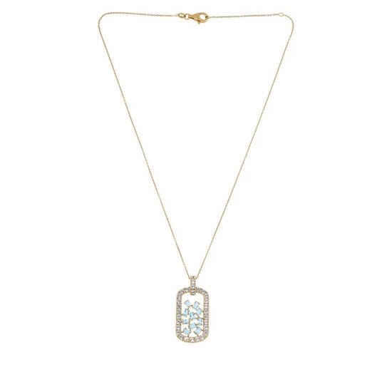 Top 10 ๐ Colleen Lopez Collection Colleen Lopez Exotic Gemstone ๐ฆฎ Dog Tag Necklace Aquamarine ๐ฅฐ - Image 2