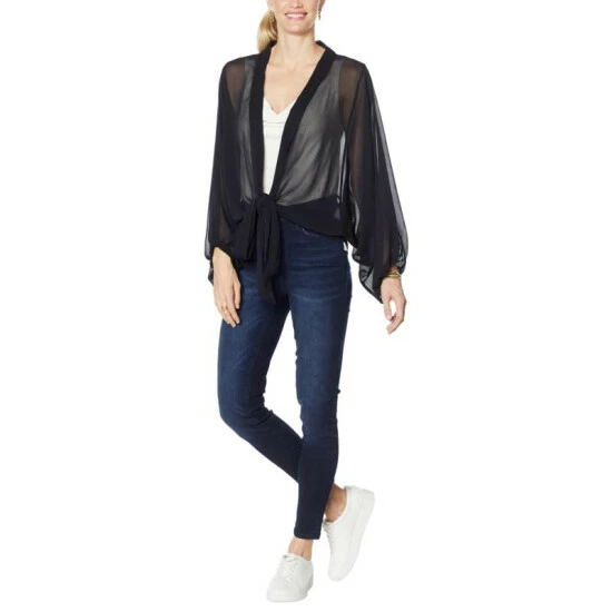 New 😉 Colleen Lopez Collection Colleen Lopez Printed Tie-Front Topper Pink/zebra 😀 - Image 5