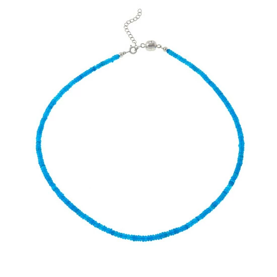 Best reviews of π Colleen Lopez Collection Colleen Lopez Sterling Silver Blue Opal Beaded Strand Necklace π₯