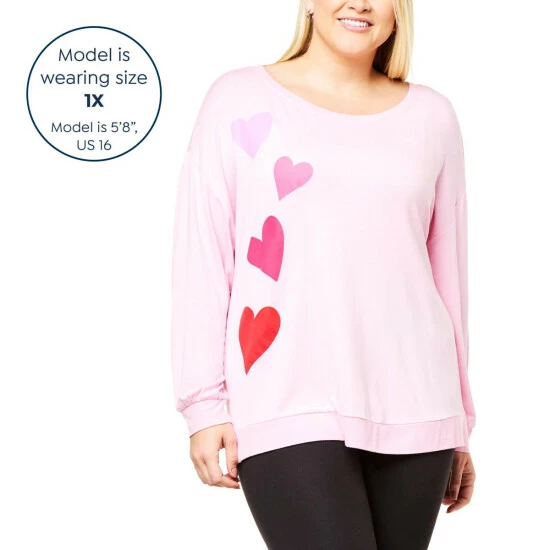 Best Pirce ๐ Colleen Lopez Collection Colleen Lopez Galentine's Day French Terry Sweatshirt Black ๐ - Image 4