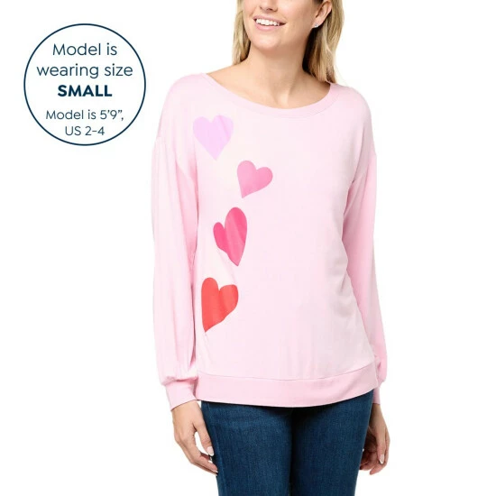 Best Pirce ๐ Colleen Lopez Collection Colleen Lopez Galentine's Day French Terry Sweatshirt Black ๐ - Image 5