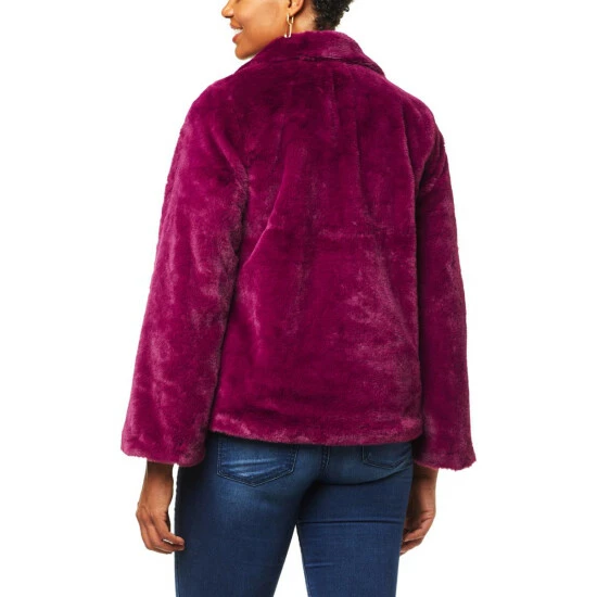 Outlet ❤️ Colleen Lopez Collection Colleen Lopez Bell-Sleeve Faux Fur Jacket With Pockets Berry 🎁 - Image 15