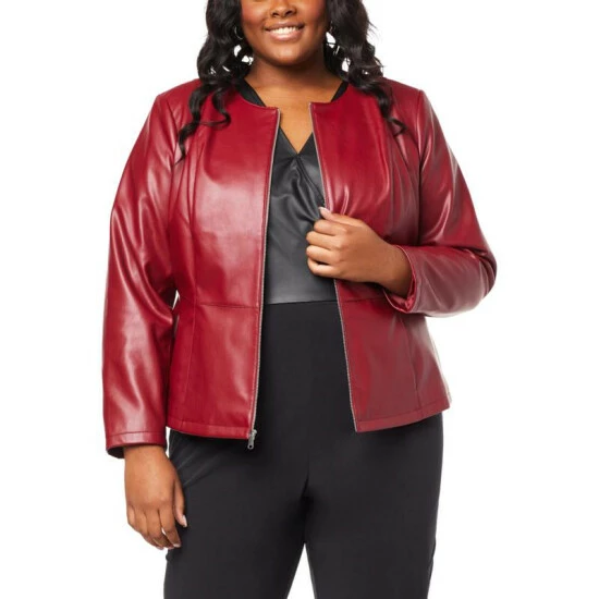 Flash Sale π€© Colleen Lopez Collection Colleen Lopez Luxe Faux-Leather Peplum Jacket Black π - Image 9