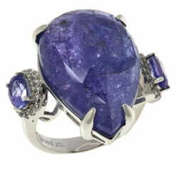 Hot Sale 🔥 Colleen Lopez Collection Colleen Lopez Sterling Silver Tanzanite And White Topaz Ring ⭐