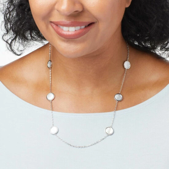 Buy 🔥 Colleen Lopez Collection Colleen Lopez Opaque Gemstone Station Sterling Silver Necklace Multigemstone 😉 - Image 3