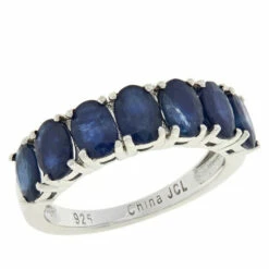 Cheapest ✨ Colleen Lopez Collection Colleen Lopez Sapphire 7-Stone Sterling Silver Band Ring 🎉
