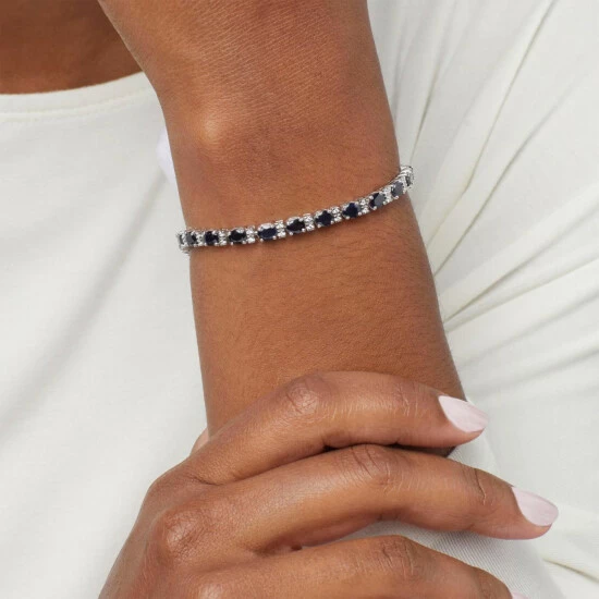 Best Sale ๐ Colleen Lopez Collection Colleen Lopez Precious Gem And White Zircon Tennis Bracelet Emerald ๐ - Image 2