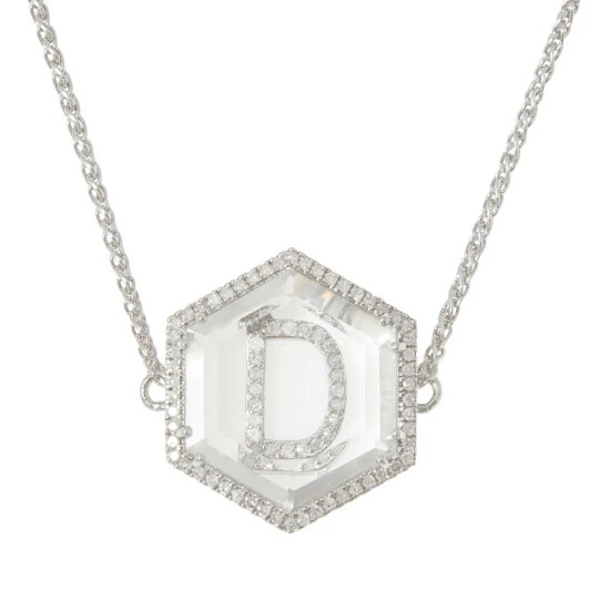 Budget π Colleen Lopez Collection Colleen Lopez Diamond Initial And Quartz Adjustable Slide Bracelet Letter K 𧨠- Image 2