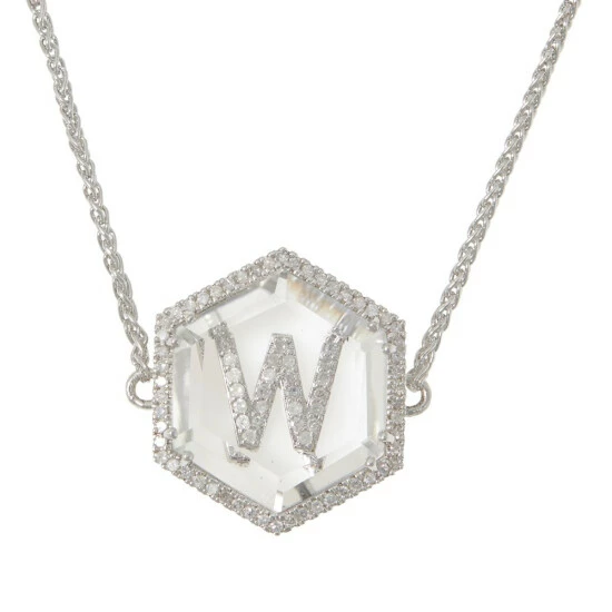 Budget π Colleen Lopez Collection Colleen Lopez Diamond Initial And Quartz Adjustable Slide Bracelet Letter K 𧨠- Image 3