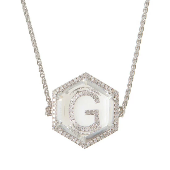 Budget π Colleen Lopez Collection Colleen Lopez Diamond Initial And Quartz Adjustable Slide Bracelet Letter K 𧨠- Image 4