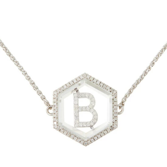 Budget π Colleen Lopez Collection Colleen Lopez Diamond Initial And Quartz Adjustable Slide Bracelet Letter K 𧨠- Image 6