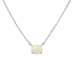 Best Sale ✔️ Colleen Lopez Collection Colleen Lopez Sterling Silver East-West Opal Necklace 🛒