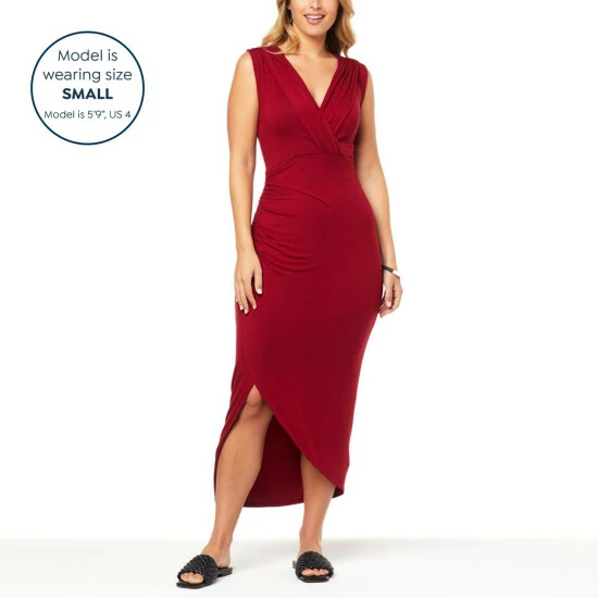 Budget π Colleen Lopez Collection Colleen Lopez V-neck Knit π Dress With Overlapped Front Fig Tie Dye π― - Image 3