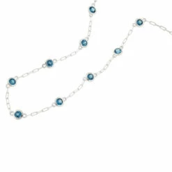 Best reviews of 💯 Colleen Lopez Collection Colleen Lopez Gemstone Station Layering Necklace London Blue Topaz 👍