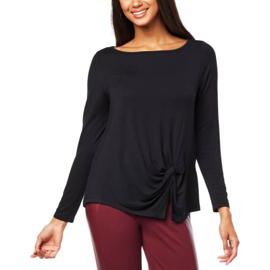 Coupon ๐ Colleen Lopez Collection Colleen Lopez Side Twist Knit Top Cabernet ๐ฅฐ