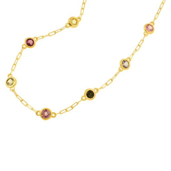 Best reviews of π― Colleen Lopez Collection Colleen Lopez Gemstone Station Layering Necklace London Blue Topaz π - Image 4