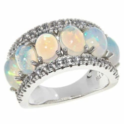 Best deal 🔔 Colleen Lopez Collection Colleen Lopez Sterling Silver Opal And White Zircon Ring 😀