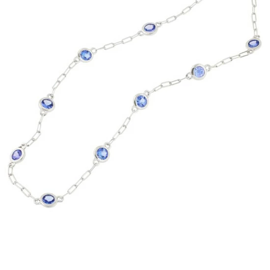 Best reviews of π― Colleen Lopez Collection Colleen Lopez Gemstone Station Layering Necklace London Blue Topaz π - Image 6