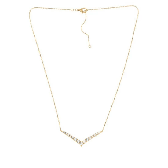 New 🔔 Colleen Lopez Collection Colleen Lopez Graduated Gemstone Chevron Necklace Tanzanite 😉 - Image 2